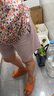 浪莎睡褲女夏季薄款純棉透氣五分褲休閑運動寬松可外穿女士家居褲 曬單實拍圖