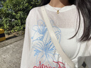 貞喜氣罩衫夏季女套頭白色美式冰絲針織防曬薄款夏季吊帶外搭薄紗外套 白色 M （100-120斤） 曬單實(shí)拍圖