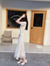 枝己香檳色新中式旗袍新娘敬酒服2025新款結(jié)婚訂婚回門(mén)服日?？纱?QP02 M 曬單實(shí)拍圖