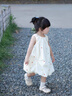 旻勝 女童花苞裙寶寶連衣裙彩色波點公主裙背心裙夏季款女孩生日禮物 米黃色100【28-33斤/95cm左右】 曬單實拍圖