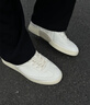 FOOT INDUSTRY 足下工業(yè)「品牌經(jīng)典」極簡(jiǎn)德訓(xùn)鞋無(wú)內(nèi)里系列牛皮輕薄舒適透氣 古白 43 曬單實(shí)拍圖