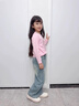 班尼路童裝女童牛仔褲兒童長(zhǎng)褲春秋2025年新款中大童時(shí)尚百搭闊腿褲子 淺藍(lán) BNL花朵蝴蝶結(jié)X 110 曬單實(shí)拍圖