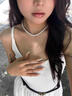 Cindy Kelly高級(jí)珍珠項(xiàng)鏈女士輕奢實(shí)用高級(jí)感實(shí)用送老婆結(jié)婚紀(jì)念生日禮物女生 8mmAK粉光 小銀球項(xiàng)鏈【【送老婆女友實(shí)用高檔】 曬單實(shí)拍圖