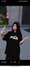 FILA 斐樂女裝T恤2025年秋季新款短袖情侶同款純棉熊貓短t上衣男女 正黑色-BK L 175/96A/L 曬單實拍圖