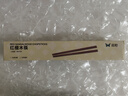 雙槍紅檀木筷子天然抗菌木筷 家用實木無漆無蠟筷子餐具套裝10雙 曬單實拍圖