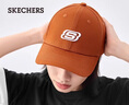 斯凱奇（Skechers）男女同款休閑鴨舌帽情侶棒球帽百搭休閑帽子 深黑色/002K (L319U045-002K) 均碼 曬單實(shí)拍圖