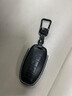 HAPOWER25款比亞迪秦L漢L唐L元UP元Pro/PLUS真皮鑰匙套包殼汽車配件用品 比亞迪A款【墨韻黑+鋅合金掛扣】 【輕奢定制】真皮鑰匙套 曬單實(shí)拍圖