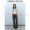 UR2025秋季新款女裝復(fù)古休閑蝴蝶結(jié)裝飾牛仔長褲UYY850044 中灰 25 曬單實拍圖