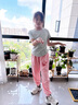 班納班納女童褲子春秋款兒童2025秋季新款衛(wèi)褲女大童秋裝運(yùn)動(dòng)褲童裝 N太空旅行K黑+拉拉布K粉 140 曬單實(shí)拍圖