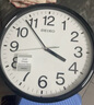 SEIKO精工時鐘家用免打孔12英寸30cm立體刻度簡約客廳臥室掛鐘  曬單實拍圖
