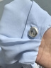 尚都比拉立領(lǐng)雪紡衫女裝新春高級(jí)感長(zhǎng)袖襯衣顯瘦套頭上衣 天藍(lán)色 L  曬單實(shí)拍圖