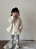 班喜迪女童外套春秋款2025新款寶寶洋氣公主連帽上衣秋季兒童衣服小童裝 杏色 90 曬單實(shí)拍圖