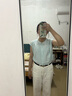 韓璐嬌（hanlujiao）連衣裙女裝2025夏季新款小個(gè)子時(shí)尚氣質(zhì)顯瘦搭配通勤套裝裙子夏天 襯衣 S （建議80-98斤） 曬單實(shí)拍圖