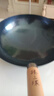 臻三環(huán)章丘鐵鍋炒鍋手工鍛打鐵鍋無(wú)涂層不易粘鍋炒菜鍋廚房好物一環(huán)輕音 古法烤藍(lán)（適合2-4人） 32cm 曬單實(shí)拍圖