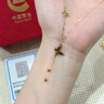 中國黃金（CHINA GOLD）黃金項鏈女18K金蝴蝶流蘇項鏈送女友老婆生日禮物 約1.3g 曬單實(shí)拍圖