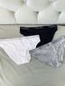 Calvin Klein內(nèi)衣【七夕禮物】女士三條ck本命年棉質(zhì)比基尼三角內(nèi)褲女QP2349O MP1-太空黑/椰青灰/月光白 3條 S 尺碼偏大，建議拍小一碼 曬單實(shí)拍圖