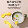 拜格嬰兒輔食碗316寶寶輔食工具防摔防燙保溫碗兒童勺吸盤吸管全套 316輔食碗四件套綠 輔食碗+吸盤+吸管+輔食叉勺 曬單實拍圖