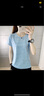 ANGEL MOOD速干衣女夏短袖跑步服健身服迷彩冰絲快干寬松運動(dòng)套裝速干t恤男 珊瑚粉色-女 L 曬單實(shí)拍圖