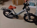 飛鴿（FLYING PIGEON）兒童折疊自行車兒童自行車3-6歲小孩自行車單車兒童單車 豪華銀|一體輪|減震前叉+后座 18寸【適合身高115-150cm】 曬單實(shí)拍圖