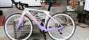 騅特T10pro二代碳纖維公路車(chē)105全內走線(xiàn)自行車(chē)破風(fēng)四活塞油碟碳車(chē) 白粉紫 48CM(168-175身高） 禧瑪諾105（前撥+后撥）4活塞油碟碳把-鋁圈 曬單實(shí)拍圖
