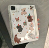 初伴 ipad11保護殼A16芯片air7/6/5/4M3通用11/10.9英寸2025款ipadpro保護套M5芯片亞克力Y折防摔防彎 碎花狗狗【3Y折帶筆槽】 iPadAir11/7/6/5/4- 曬單實(shí)拍圖