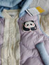 巴拉巴拉童裝寶寶羽絨服保暖嬰兒外套兒童冬季兩件套萌趣男童女童 粉紫70032 120 外套充絨45g+馬甲充絨27g 曬單實(shí)拍圖