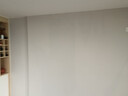 文宜2025高精密墻布無縫全屋臥室客廳素色墻紙奶油背景灰色壁布包安裝 色織羅錦紋-奶咖色 191-16 曬單實拍圖