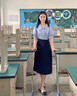 伯德小姐面試半身裙女職業(yè)公務(wù)工裝半裙正裝包臀長裙a字黑色裙子 曬單實拍圖