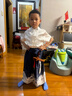G.DUCKKIDS童裝漢服兒童套裝夏季新款六一表演服男女童唐裝中國風(fēng)假兩件短袖 水墨藍(lán)山男童 120 尺碼5~6歲【110-120cm】 曬單實(shí)拍圖