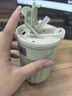 樂(lè)扣樂(lè)扣陶瓷保溫杯女咖啡隨行杯吸管學(xué)生水杯子男不銹鋼便攜辦公2025新款 曬單實(shí)拍圖