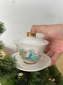 茇舍高端羊脂玉白瓷茶具套裝家用輕奢高檔功夫蓋碗茶杯泡茶壺送禮整套 【如意】蓋碗茶壺六君子 13頭 曬單實拍圖