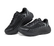 斯凱奇（Skechers）七夕情人節(jié)禮物夏季透氣網(wǎng)面運(yùn)動(dòng)鞋女士百搭時(shí)尚休閑鞋129471 全黑色/BBK 37 曬單實(shí)拍圖