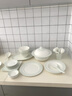 陶?qǐng)@夢(mèng) 釉上彩蕾絲邊 面碗湯碗家用骨瓷餐具 6寸高腳碗【單個(gè)】 曬單實(shí)拍圖