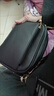 泊雅仕法式百搭ins小眾包包2025夏季女斜跨手機包洋氣純色休閑流蘇包bag 黑色 曬單實(shí)拍圖