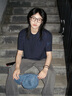 Shelley Jones藏青色閃電刺繡短袖t恤男款夏季顯肩寬半截袖cleanfit小領(lǐng)口體恤 藏青色 XL [推薦120-140斤] 曬單實拍圖