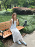 BOSIE 伯喜德訓鞋運動休閑鞋女夏秋季新款透氣厚底小白鞋平底板鞋阿甘鞋增高 淺藍色 35 （233mm） 曬單實拍圖