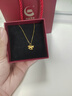 中國黃金（CHINA GOLD）黃金項鏈女首飾足金旋轉木馬吊墜七夕情人節(jié)送女友老婆生日禮物 足金木馬吊墜+贈925銀鏈 曬單實拍圖