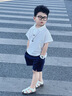 G. DUCKKIDS男寶寶套裝夏裝2025新款嬰兒洋氣時(shí)髦衣服嬰幼兒POLO衫兩件套夏季 XT-2512101 套裝 80 cm *建議19-24斤左右* 曬單實(shí)拍圖