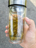 富光玻璃杯雙層 帶茶隔高硼硅玻璃水杯 茶水分離車載泡茶杯子男400ml 曬單實拍圖