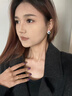 HKHL 925銀坦桑藍(lán)色寶石耳釘女氣質(zhì)高級(jí)感女士耳環(huán)小眾耳飾禮物送老婆 坦桑藍(lán)色寶石耳釘一對(duì)+輕奢禮盒 曬單實(shí)拍圖