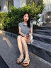 CAMILA KSENIA女士拖鞋2025新款夏季休閑百搭勃肯涼拖鞋外穿一字拖涼鞋沙灘鞋子 杏色 37 曬單實(shí)拍圖