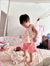 G.DUCKKIDS小黃鴨女童套裝夏季0一3歲嬰兒童衣服小童夏裝女寶寶吊帶兩件套 綠色 90 尺碼1~2歲【 80-90cm】 曬單實(shí)拍圖