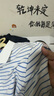 七匹狼短袖T恤男士夏季POLO商務休閑細條紋中青年上衣透氣百搭衣服 曬單實拍圖