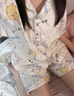 嘉綢chiikawa睡衣女款夏季卡通學(xué)生ins日系可愛烏薩奇吉伊小八套裝家 4171雙短輕松熊 M 80-100斤 曬單實拍圖