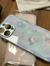 品盟（PISMEXOK）適用于蘋果iPhone16/15promax手機(jī)殼鏡頭保護(hù)套硅膠軟邊輕奢高級(jí)感時(shí)尚網(wǎng)紅ins風(fēng)女新款玻璃硬外殼 藍(lán)色殼+手鏈+內(nèi)置磁吸 iPhone 16 Pro Max 曬單實(shí)拍圖