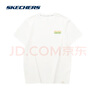 斯凱奇（Skechers）夏季情侶T恤男女印花體恤涼感針織速干短袖L224U060 曬單實(shí)拍圖