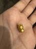 潮宏基 哆啦A夢mini黃金吊墜女足金轉(zhuǎn)運珠3D硬金手鏈手繩生日禮物TK 抱元寶款 曬單實拍圖