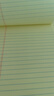 凱薩(KAISA)WritePads拍紙本美式A5/50張筆記本黃色紙橫線記事本上翻易撕草稿本12本裝(127*203mm) KSU-0180 曬單實(shí)拍圖