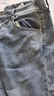 森馬（Semir）[森柔牛仔]牛仔褲女小個子九分褲直筒褲103324124006 曬單實拍圖