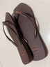havaianas哈唯納SlimSquareLogoPopup時(shí)尚方頭女士人字拖夏季拖鞋方瘦子 0727-棕褐色 41-42 巴西碼 曬單實(shí)拍圖
